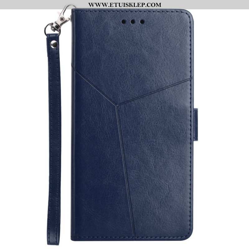 Etui Folio do Samsung Galaxy A13 5G / A04s Stylowa Skórzana Konstrukcja Geo Y